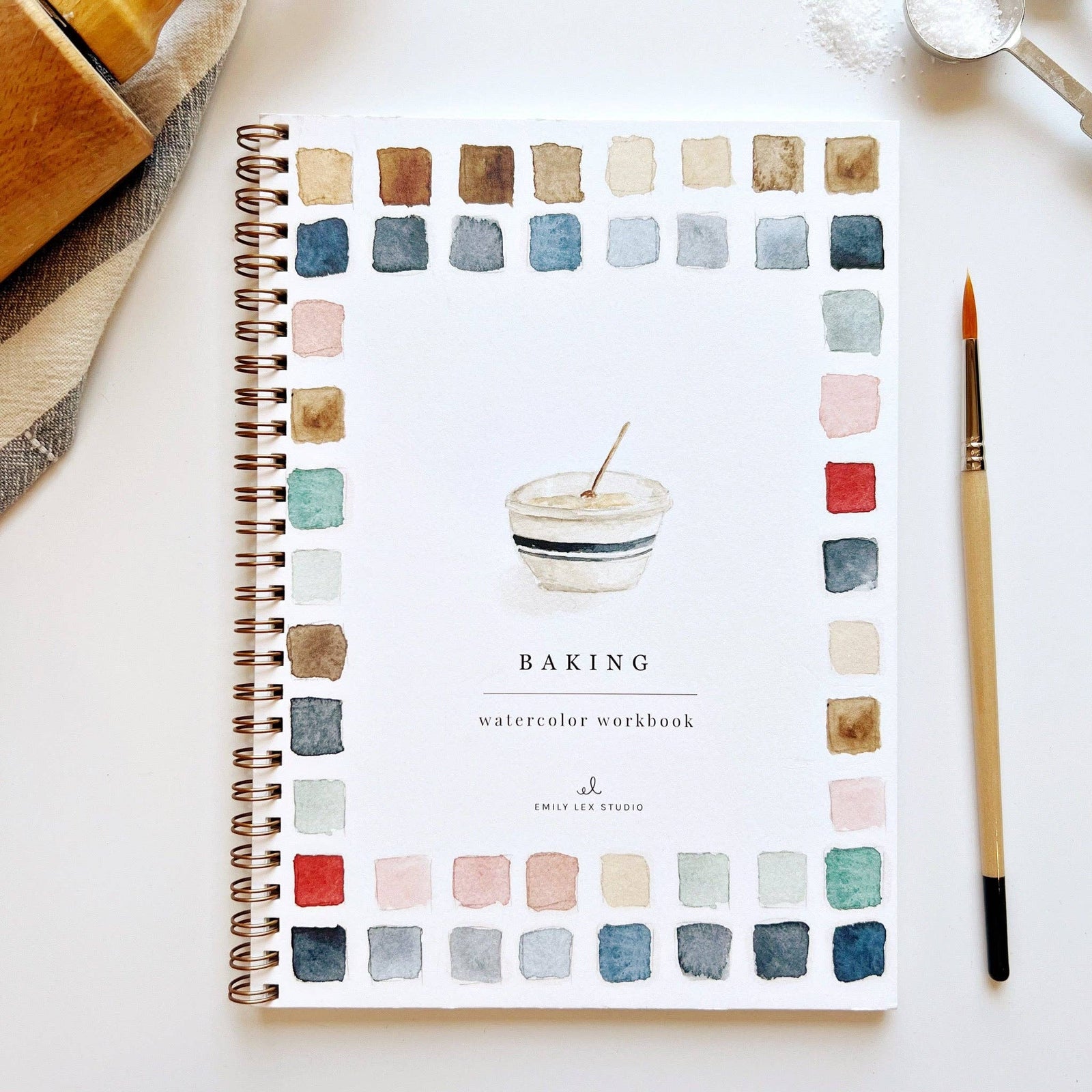 Baking watercolor workbook - The Preppy Bunny