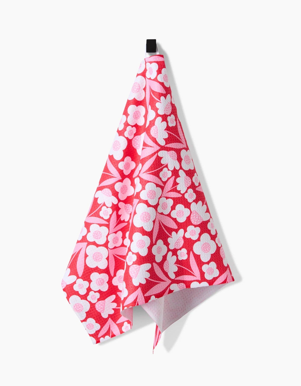 Pink Blooms Tea Towel by Geometry