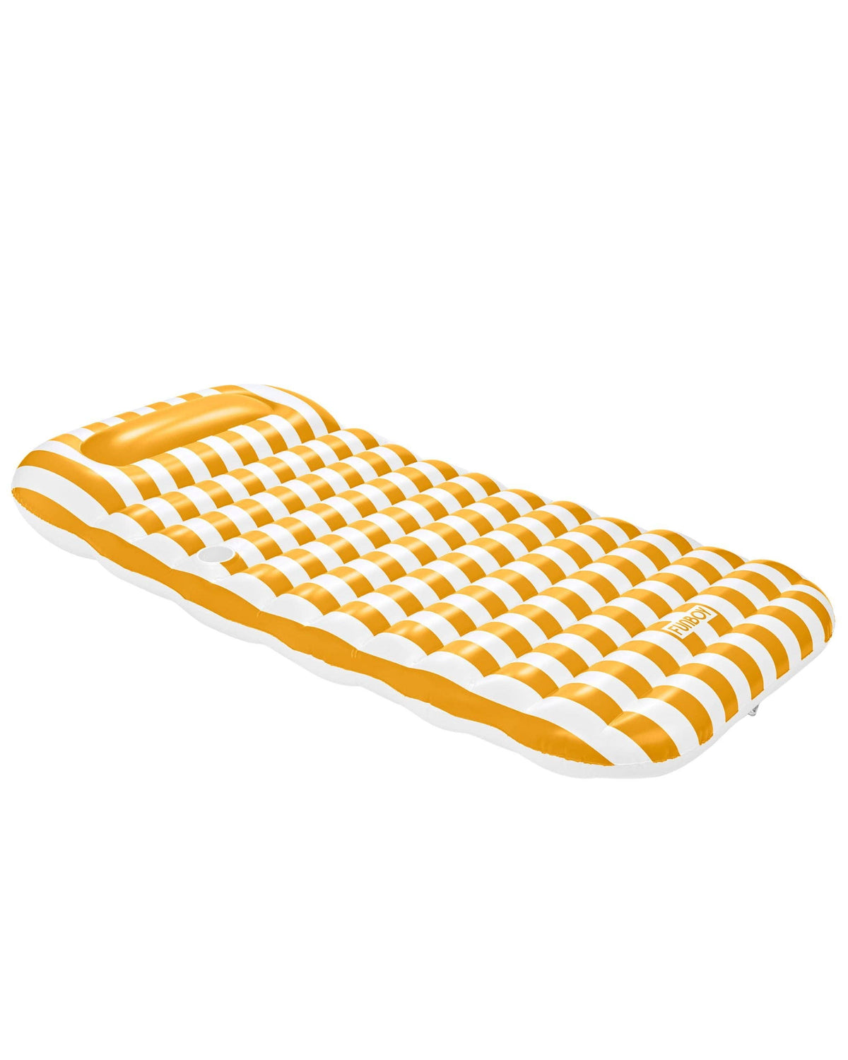 Flat Lounger in Yellow Stripe - The Preppy Bunny