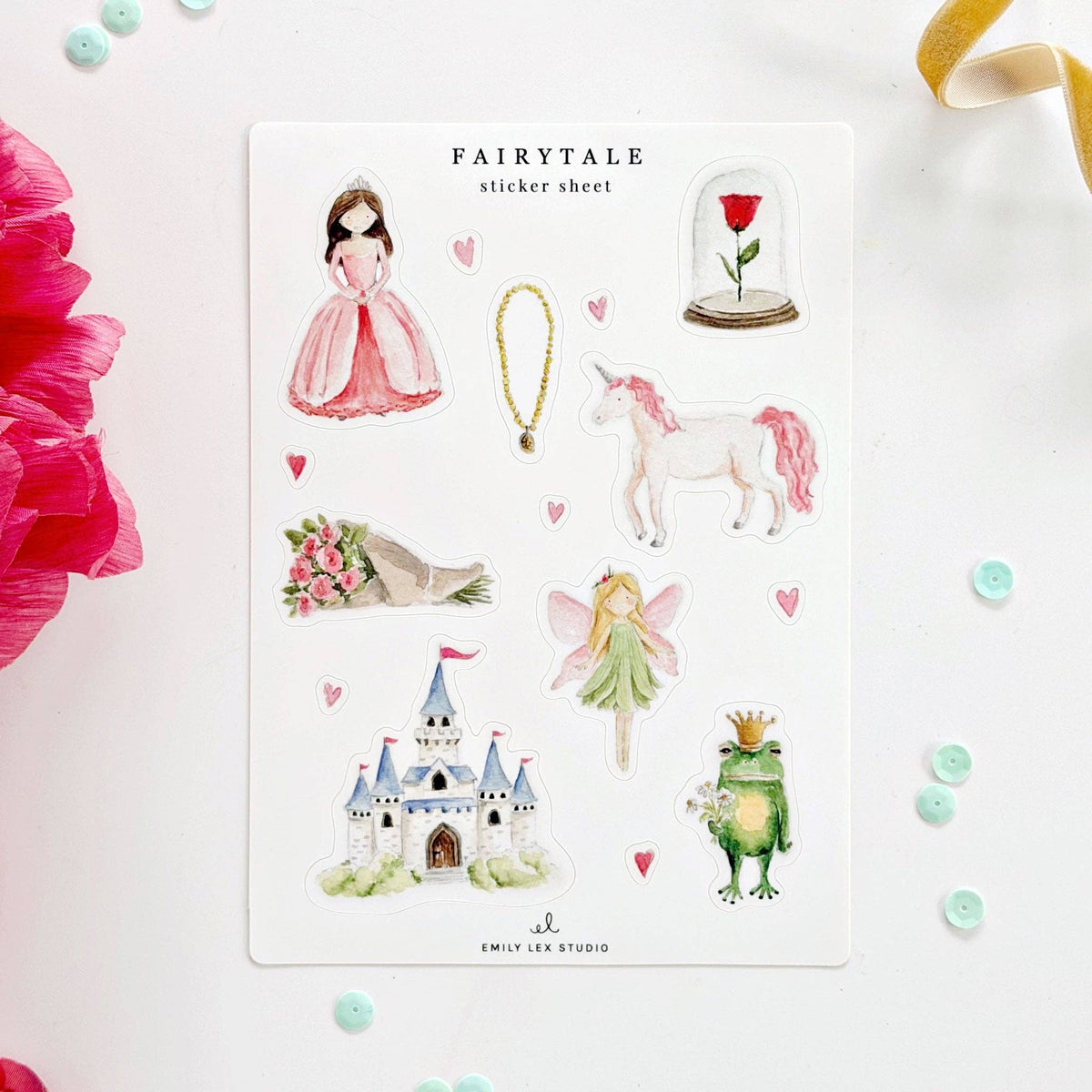 Fairytale sticker sheets - The Preppy Bunny