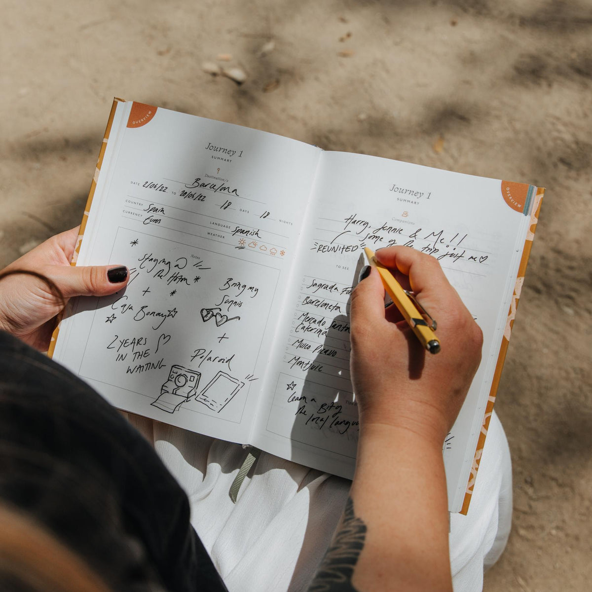 Guided Travel Journal, A5 Hardcover - Voyage