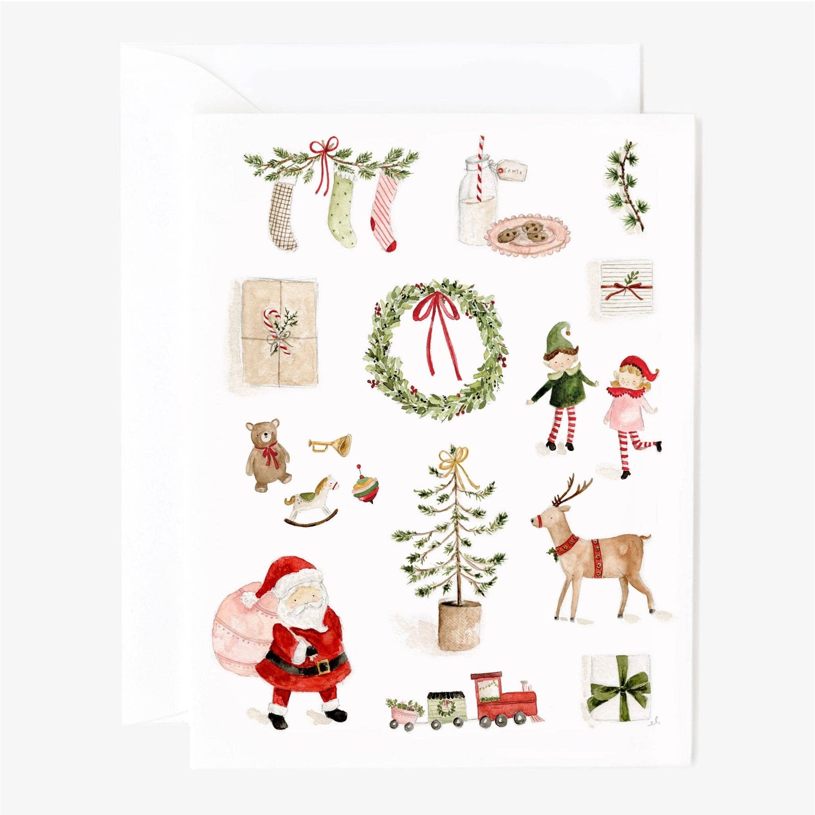 Santa's Workshop Notecards - The Preppy Bunny
