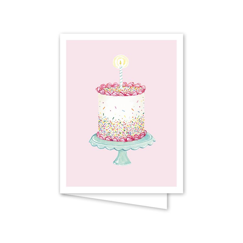 Funfetti Pink Cake Greeting Card