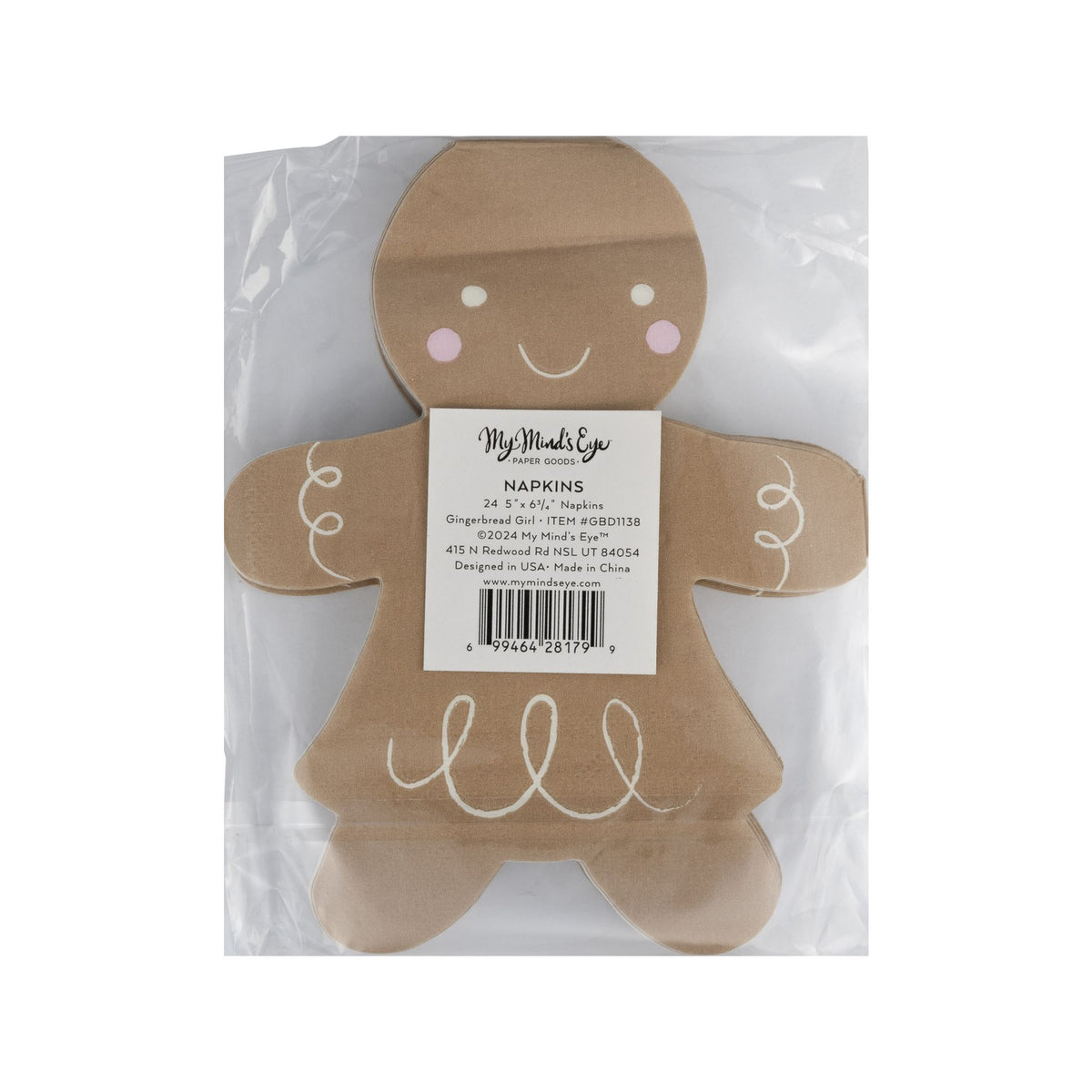 Gingerbread Girl 5x6 Paper Napkins