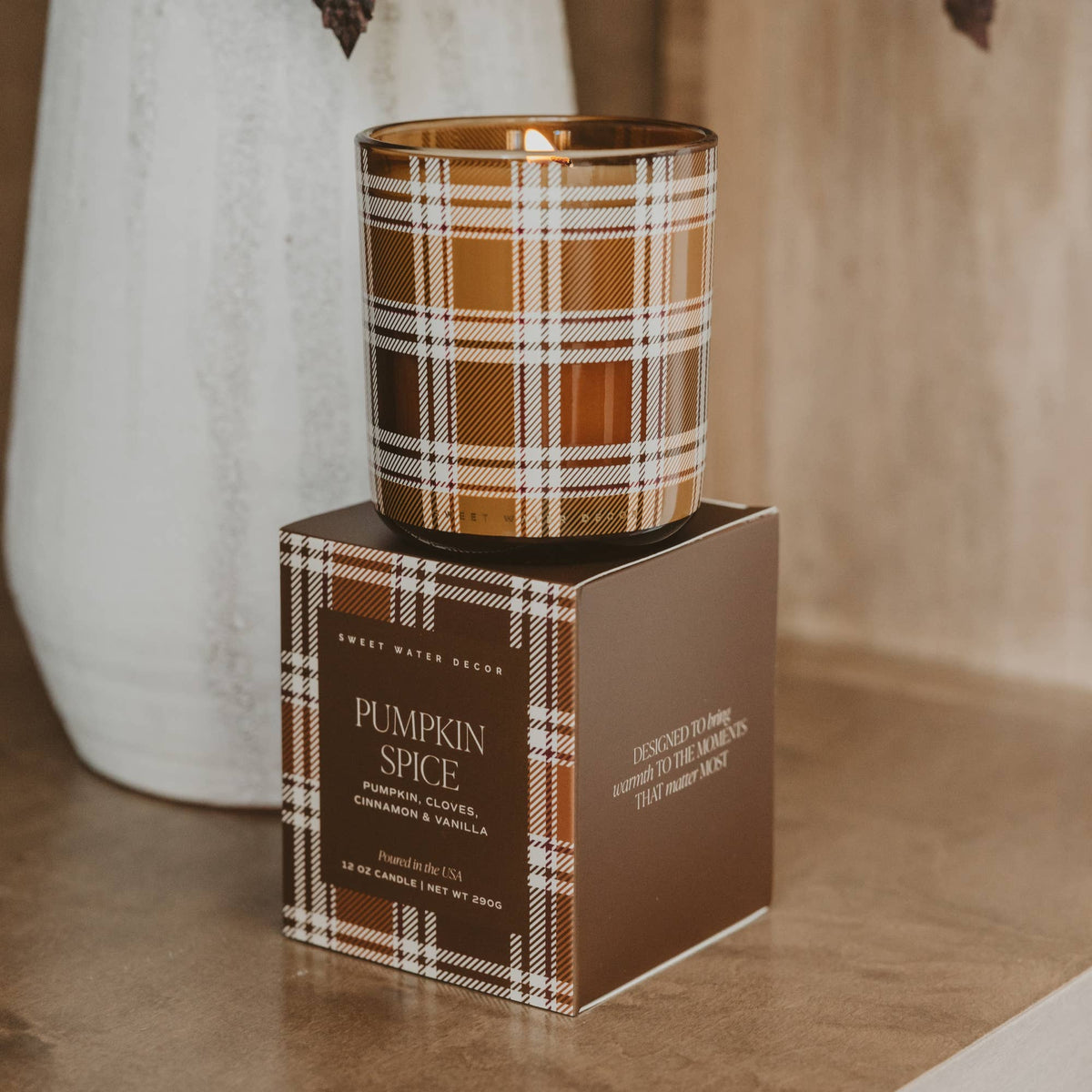 Pumpkin Spice 12 oz Boxed Soy Candle