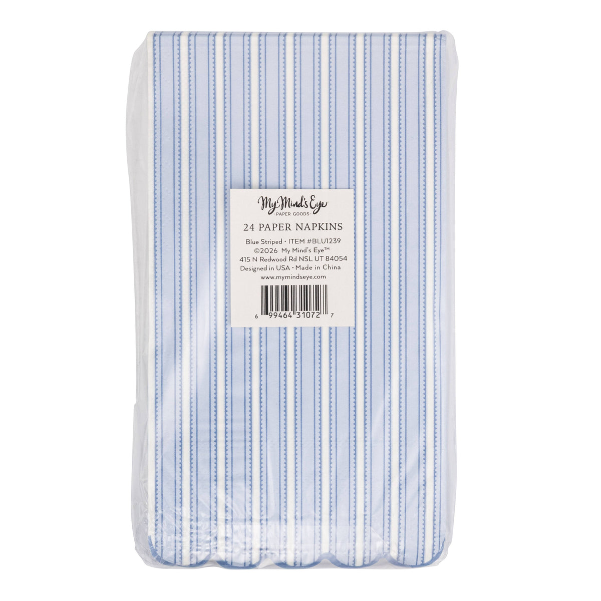 Bluehill Striped Dinner Napkins - The Preppy Bunny