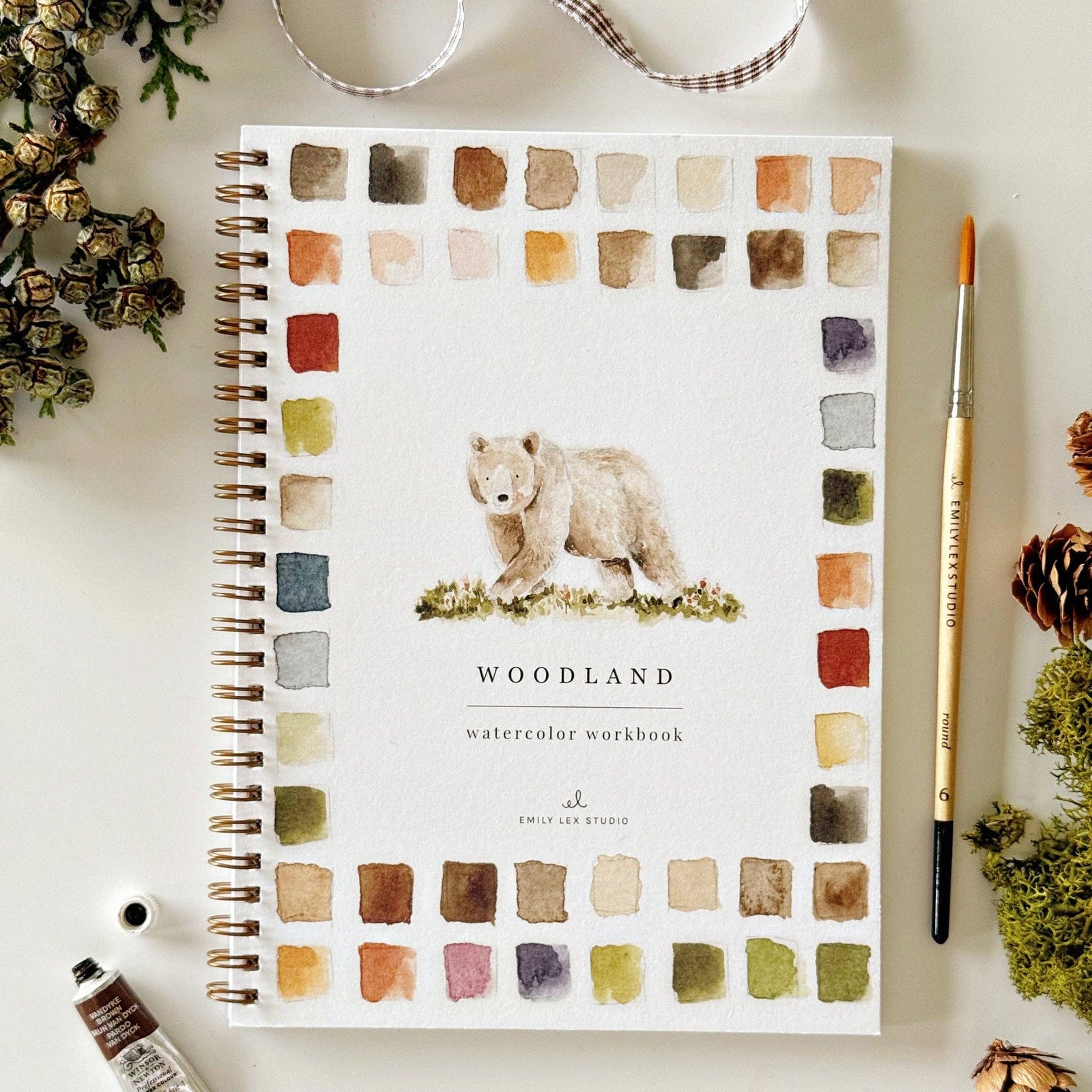 Woodland Watercolor Workbook - The Preppy Bunny