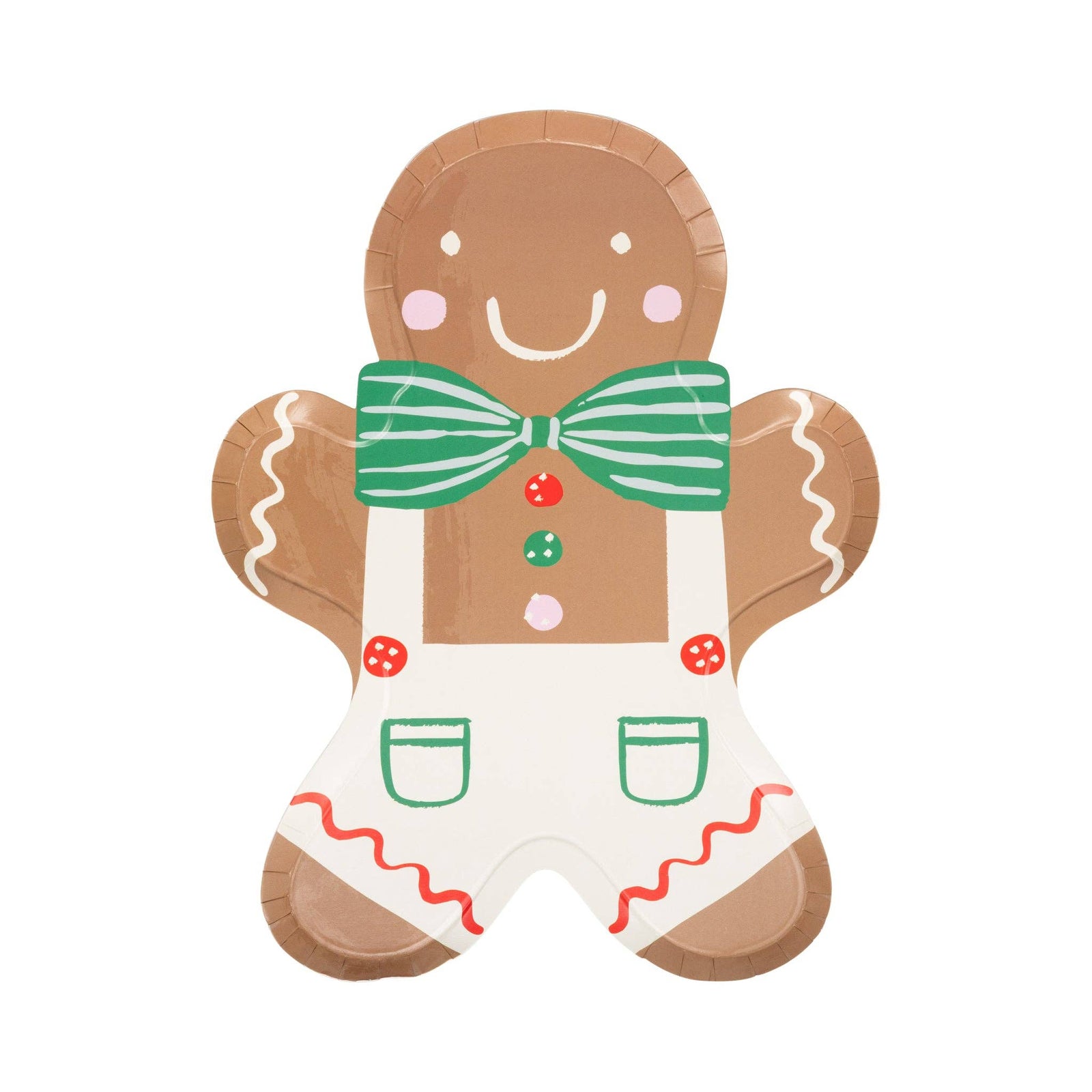 Gingerbread Man Paper Plates - The Preppy Bunny