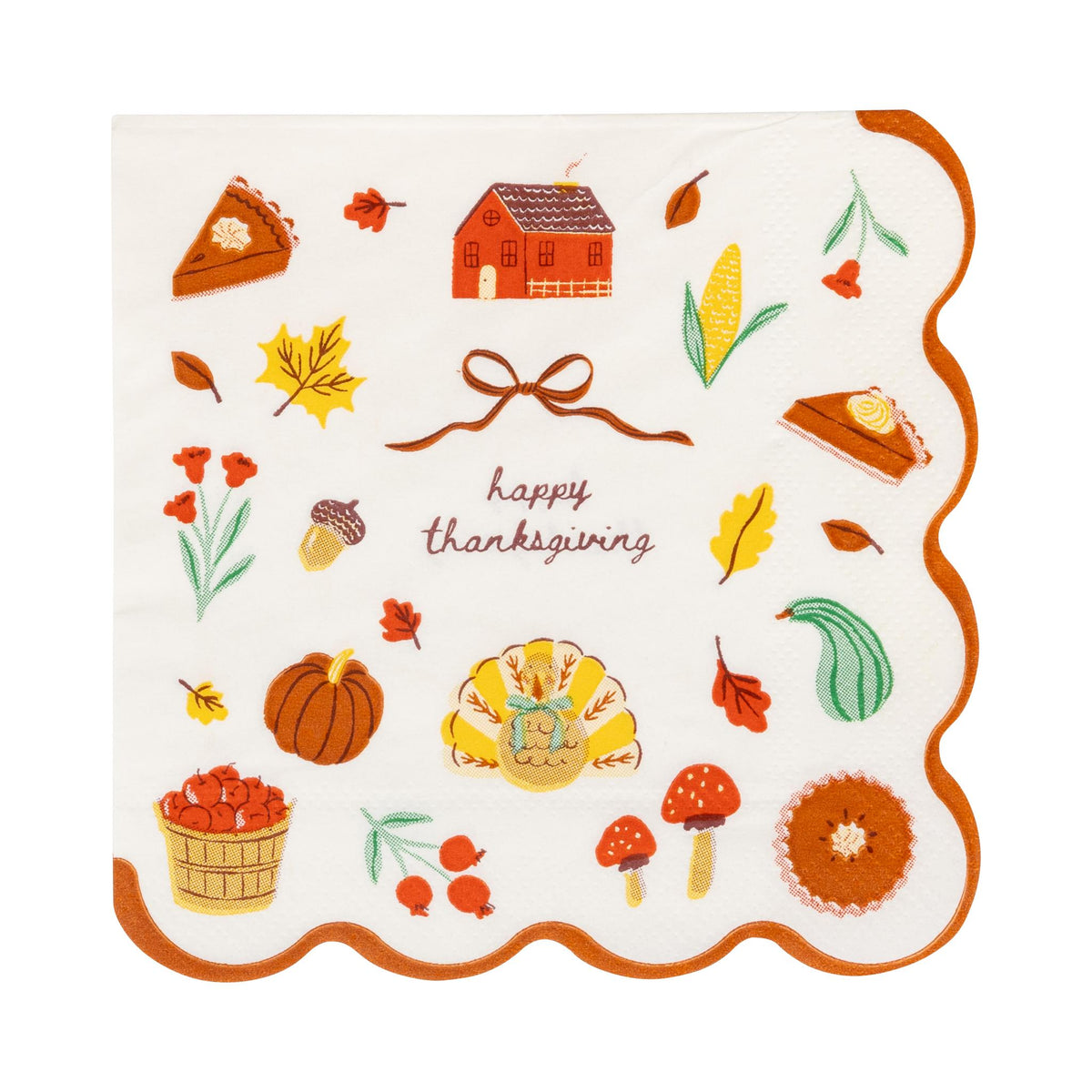 Harvest Icons Cocktail Paper Napkins