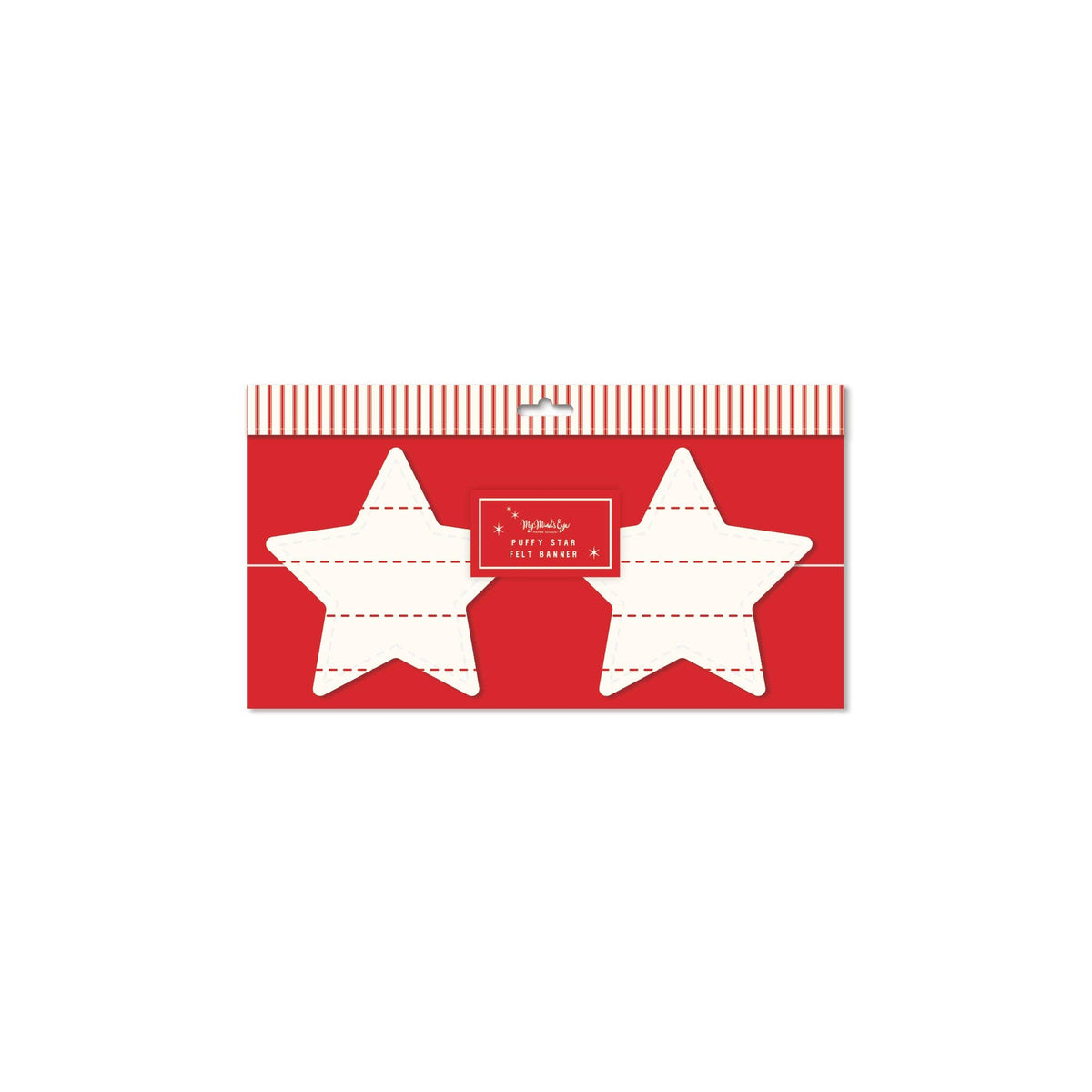 Believe Felt Striped Star Banner