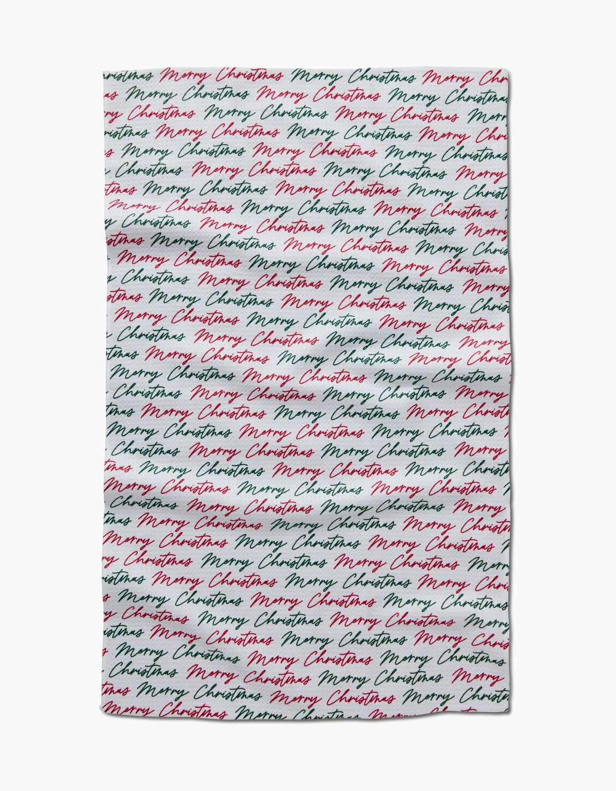 Merry Christmas Greetings Tea Towel