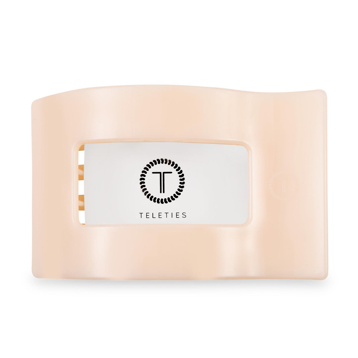 Flat Rectangle Hair Clip | Large | Almond Beige