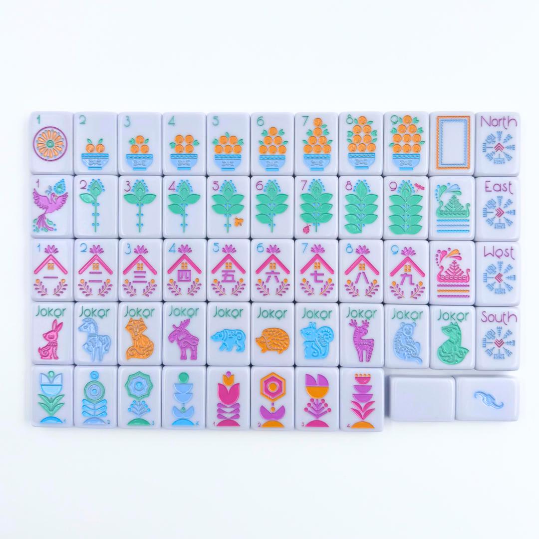 THE SCANDINAVIAN FOLK ART SERIES | Mahjong with Nordic Style - The Preppy Bunny