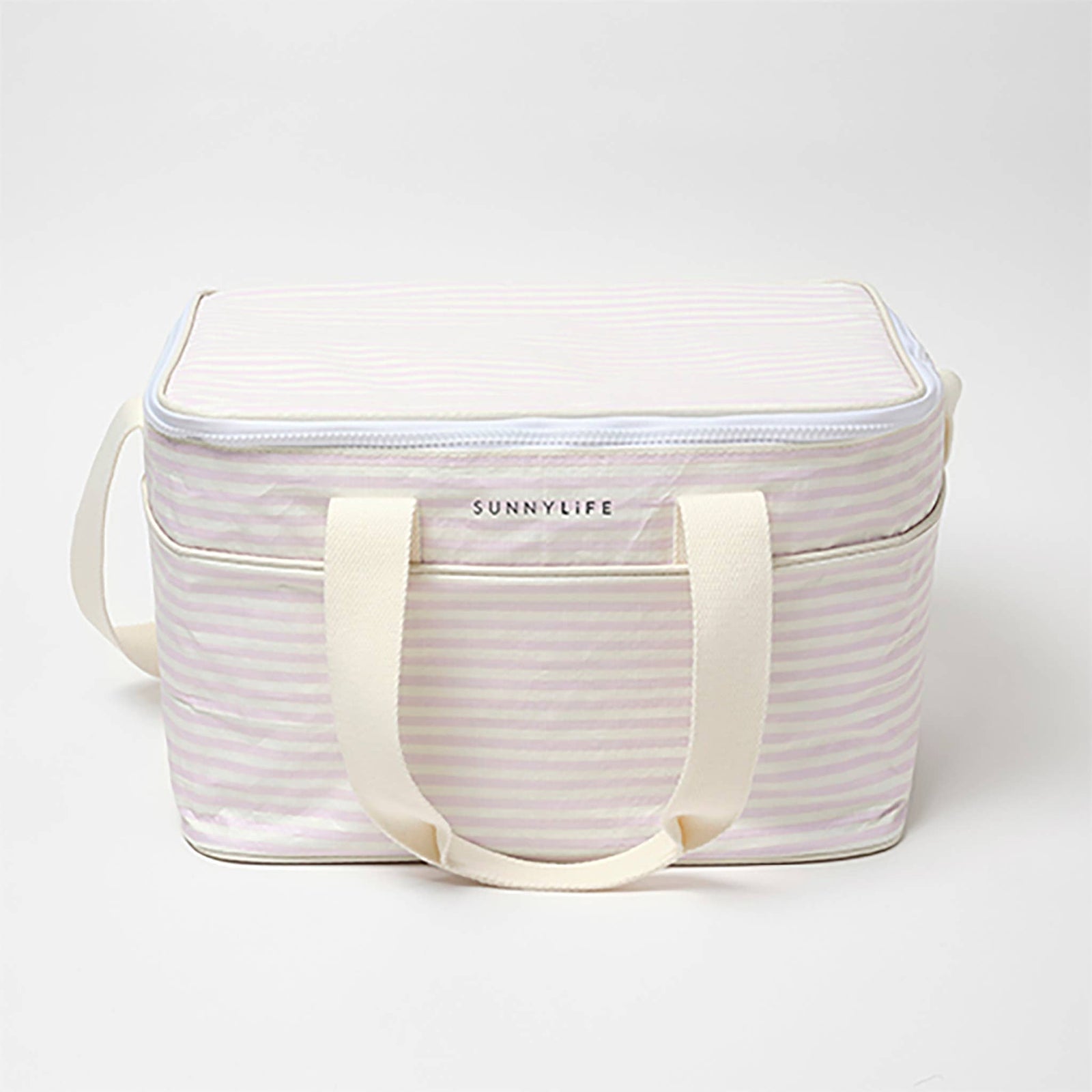 Light Cooler Bag Lazy Days Pink Stripe - The Preppy Bunny