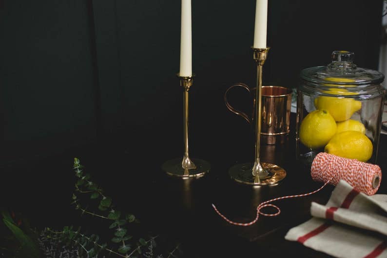 Brass Candlesticks - 3 sizes - The Preppy Bunny