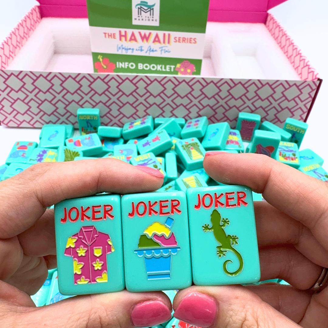 THE HAWAII SERIES | Mahjong Tile Set with Aloha Flair - The Preppy Bunny