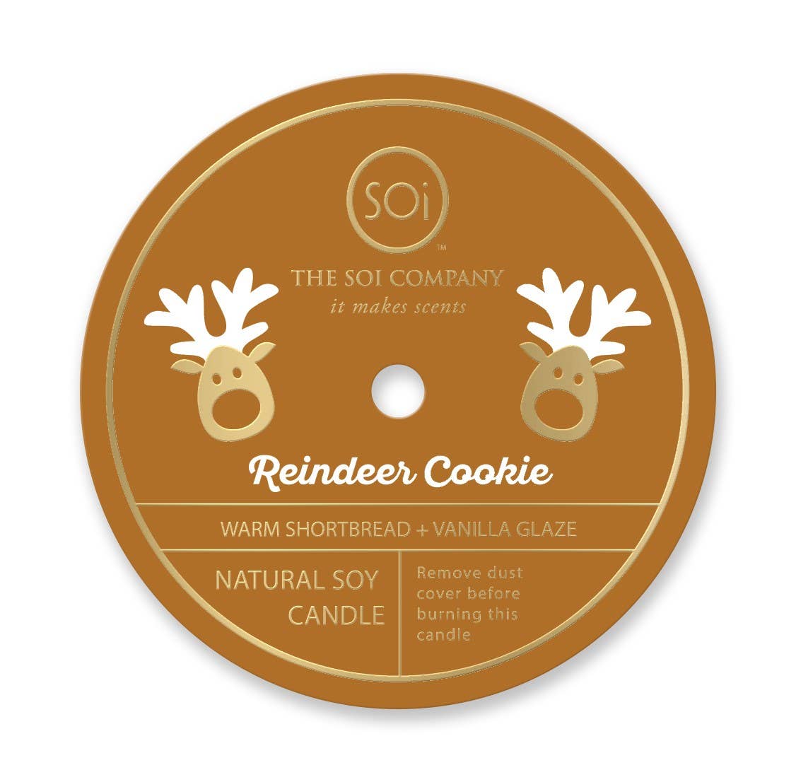 Reindeer Cookie Holiday Confetti Icon 12oz Candle - The Preppy Bunny