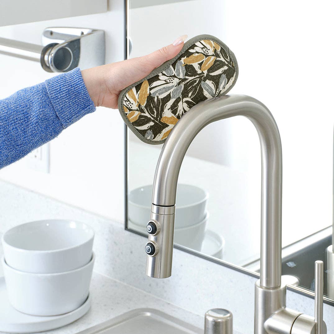 Leaf Tiles Scrubbie Set, Eco-friendly & Machine Washable