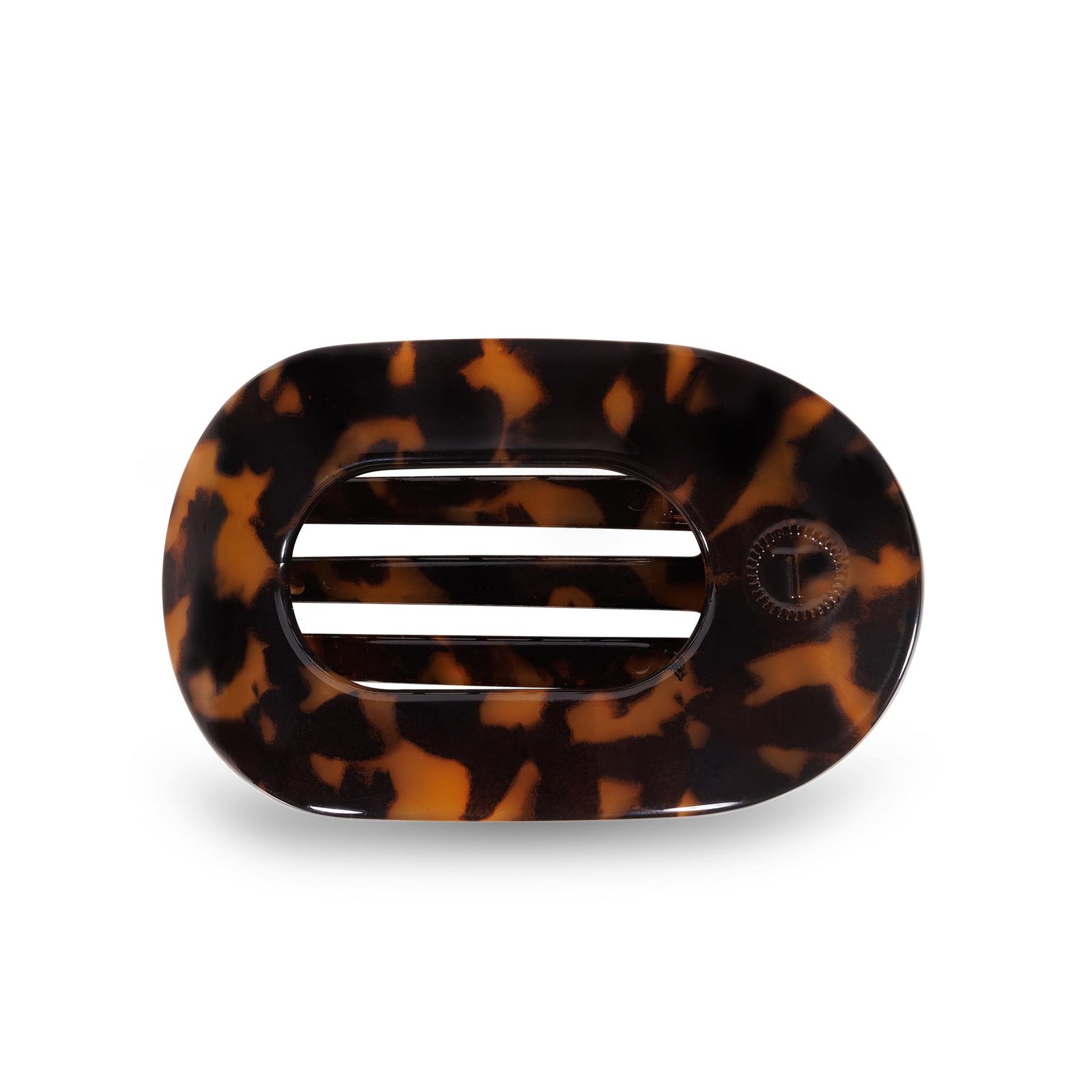 Round Flat Hair Clip | Small | Tortoise - The Preppy Bunny