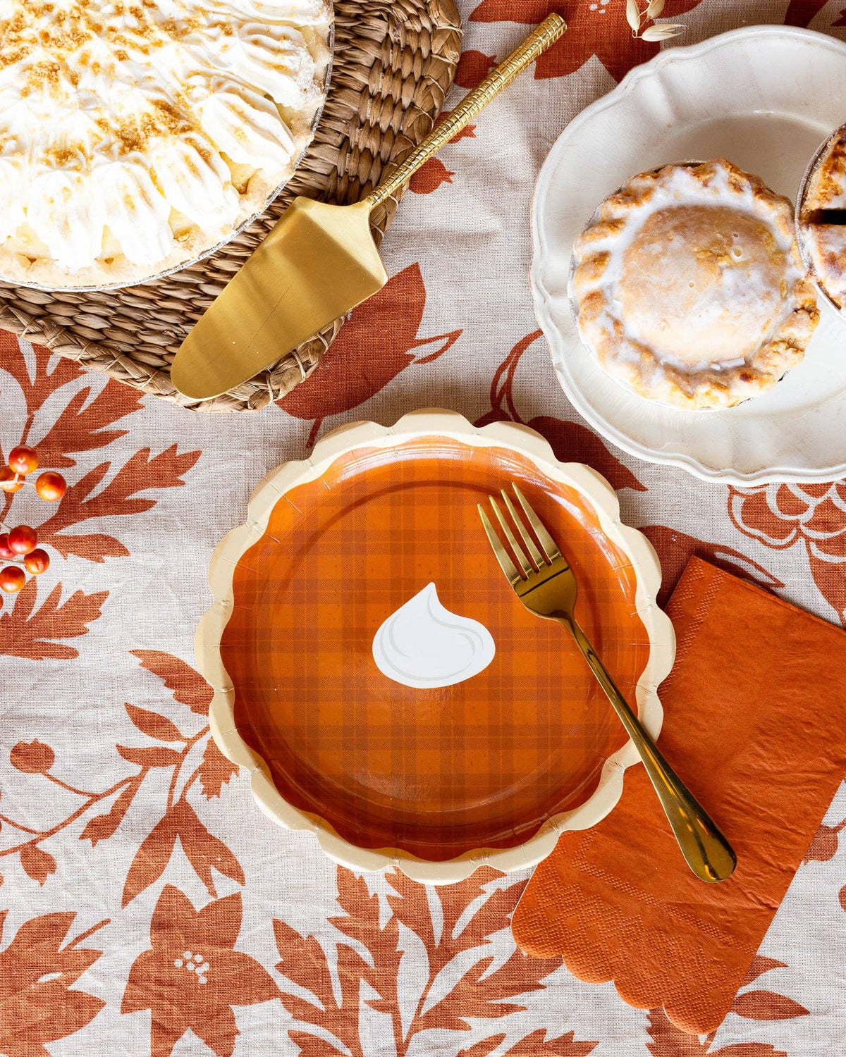 Pie Dessert Paper Plates - The Preppy Bunny