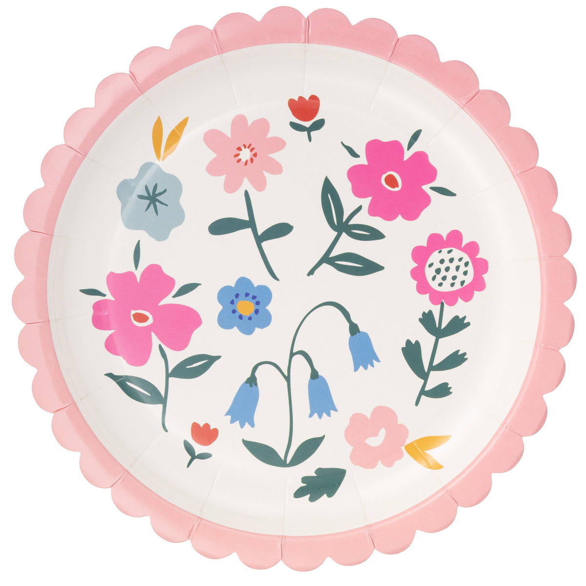 Floral Round 8" Plates - The Preppy Bunny