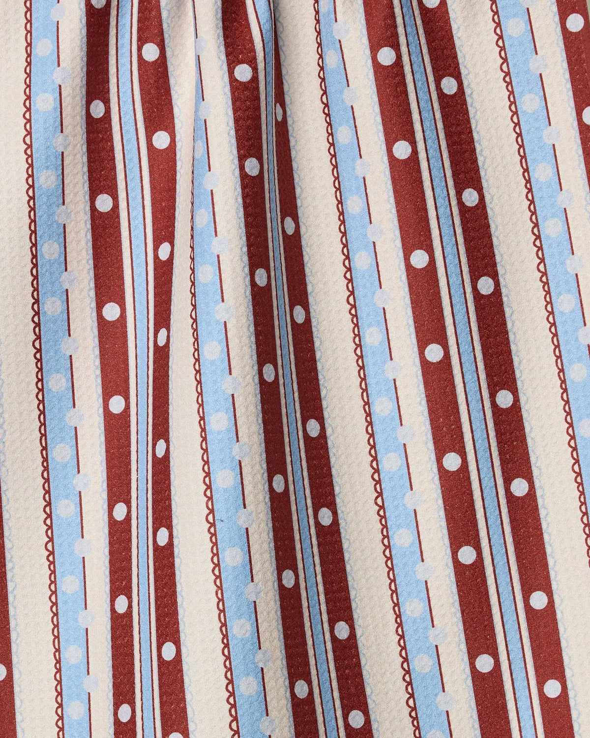 Blue Skies Stripes Tea Towel by Geometry
