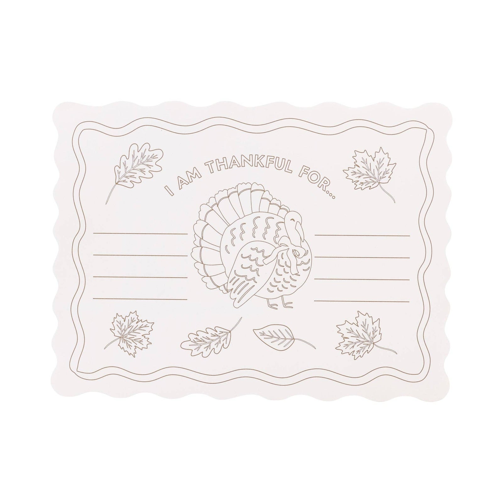 Thankful Paper Placemats - The Preppy Bunny