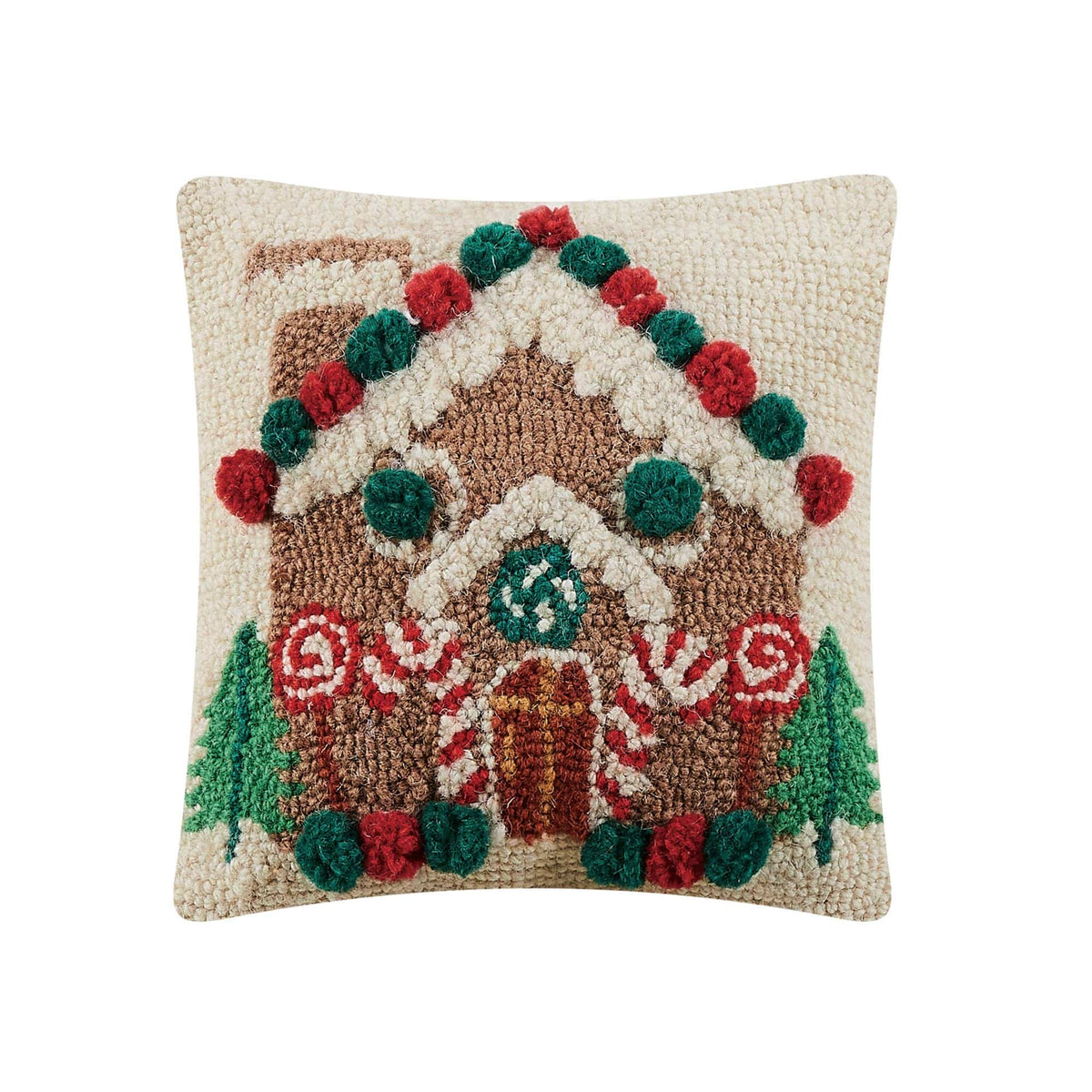 Gingerbread House Hook Pillow - The Preppy Bunny