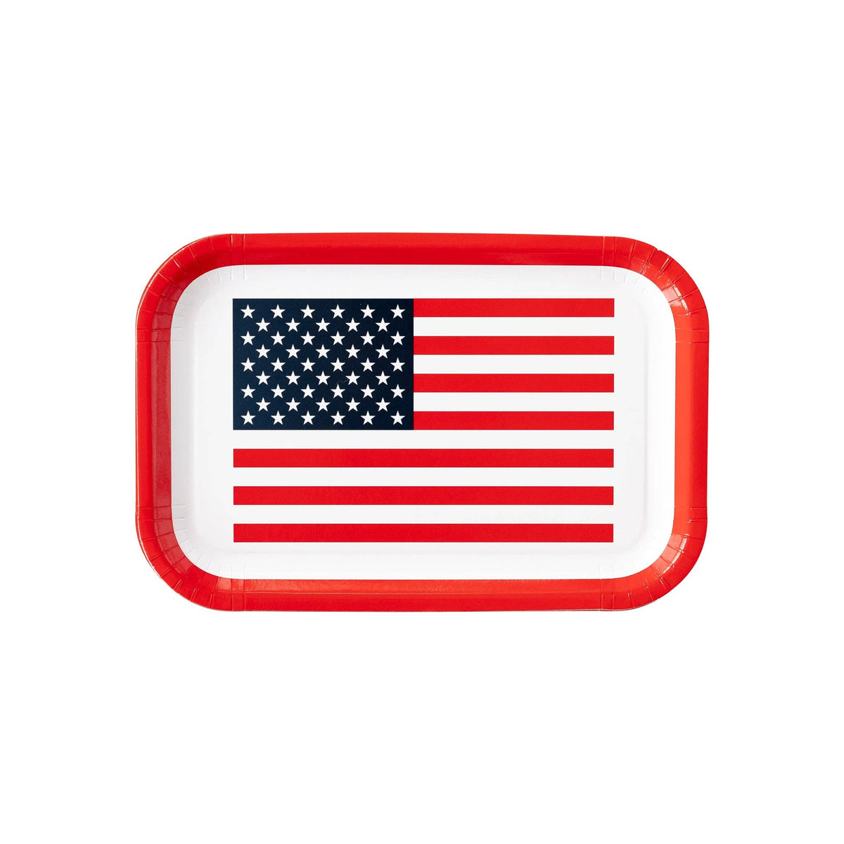 Flag Shaped Paper Plates - The Preppy Bunny