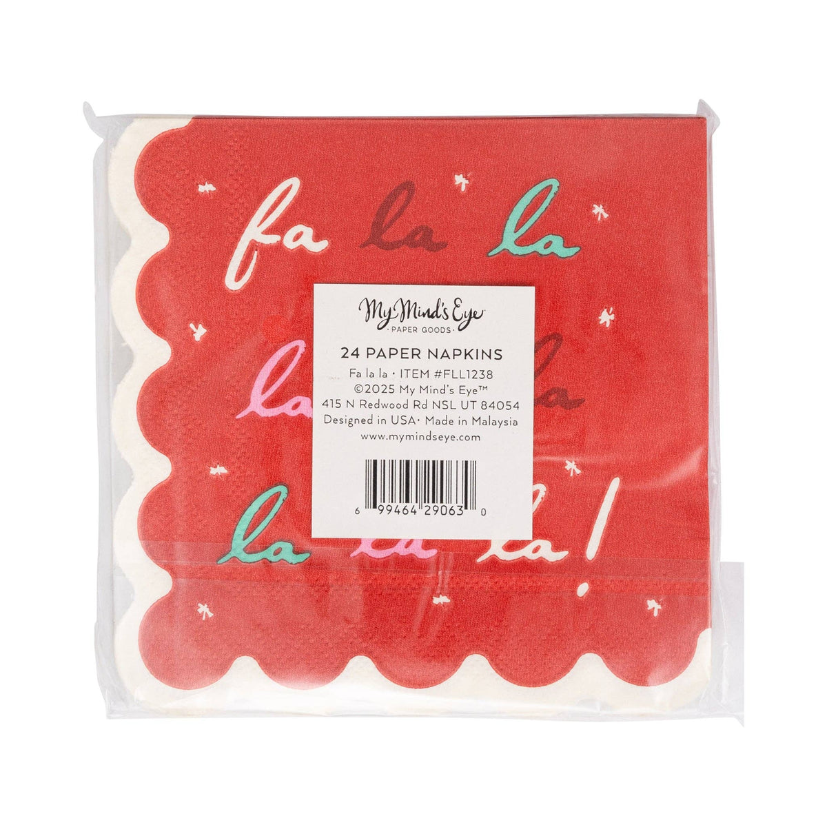 Fa La La Cocktail Napkin - The Preppy Bunny