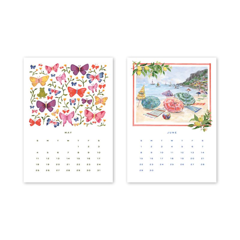 2025 Desktop Calendar Refill Only - The Preppy Bunny