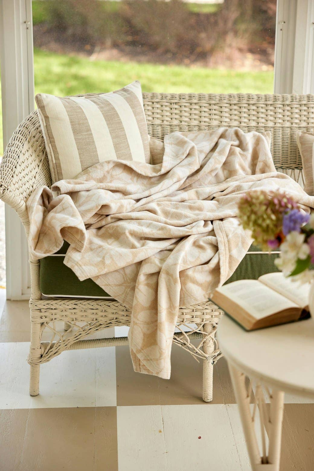 The Lightweight Floral Mosaic Blanket by ChappyWrap