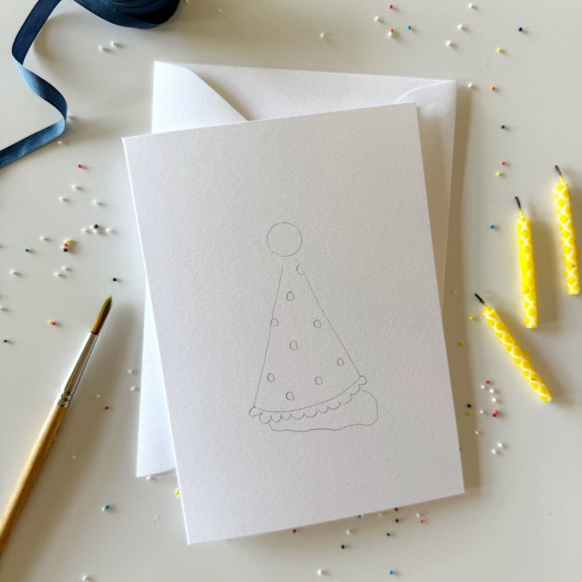 Celebrate - paintable notecards - The Preppy Bunny