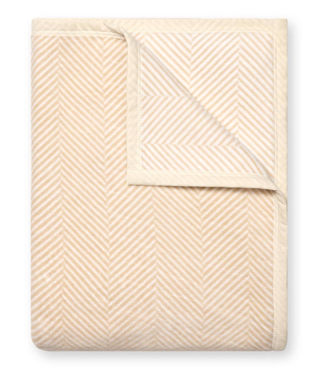Harborview Herringbone Cream ChappyWrap Blanket - The Preppy Bunny