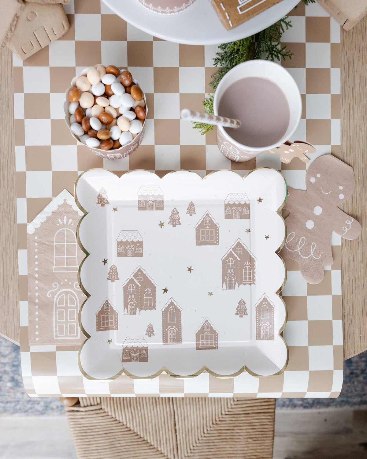 Gingerbread House Paper Dinner Napkins