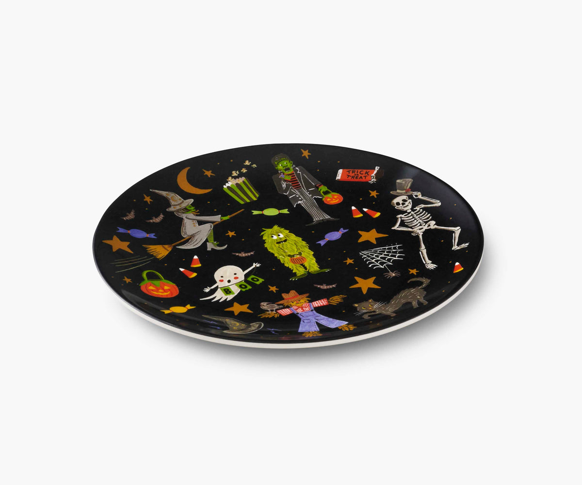 Halloween Parade Melamine Assorted Dessert Plates