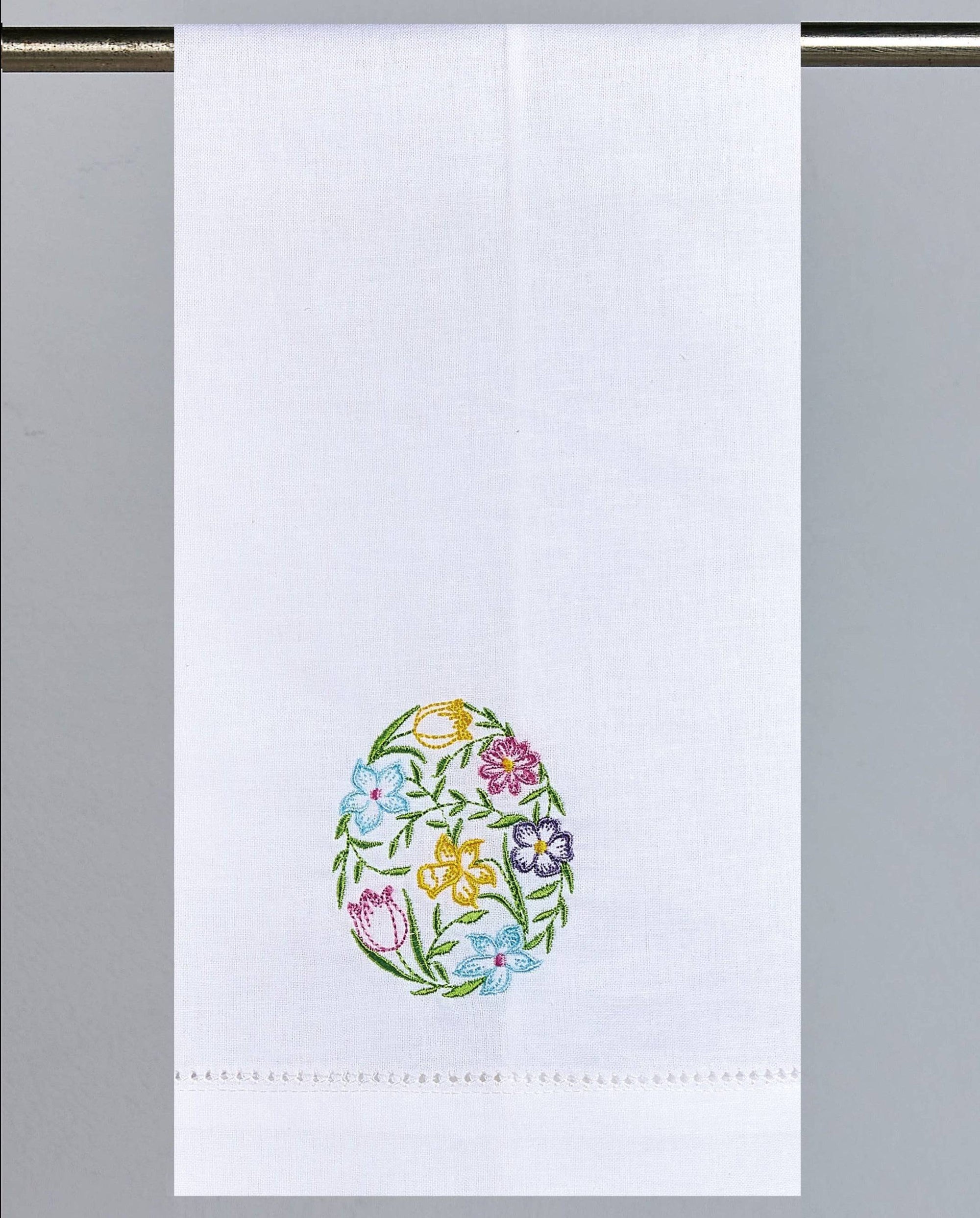 Easter Egg Embroidered Guest Towel - The Preppy Bunny