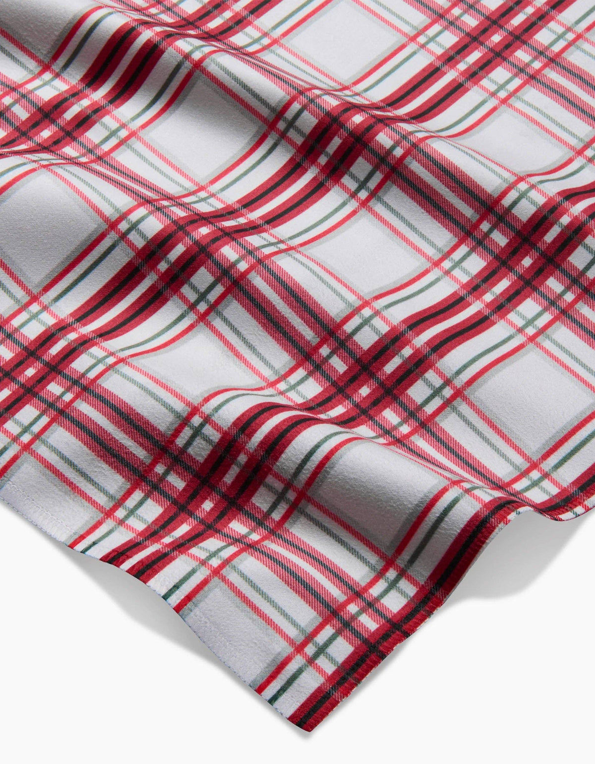 Candy Cane Plaid Dinner Napkin Set