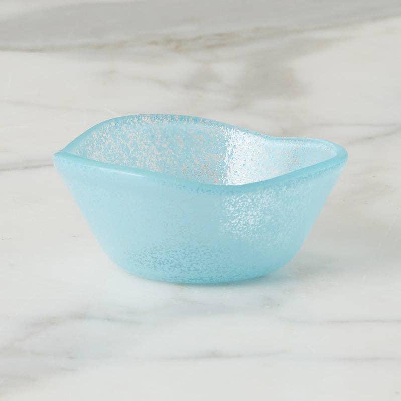 Glass Dipping Bowl in Light Blue