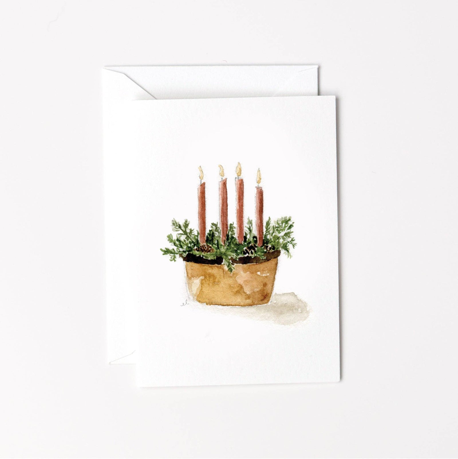 Advent candles mini notecard - The Preppy Bunny