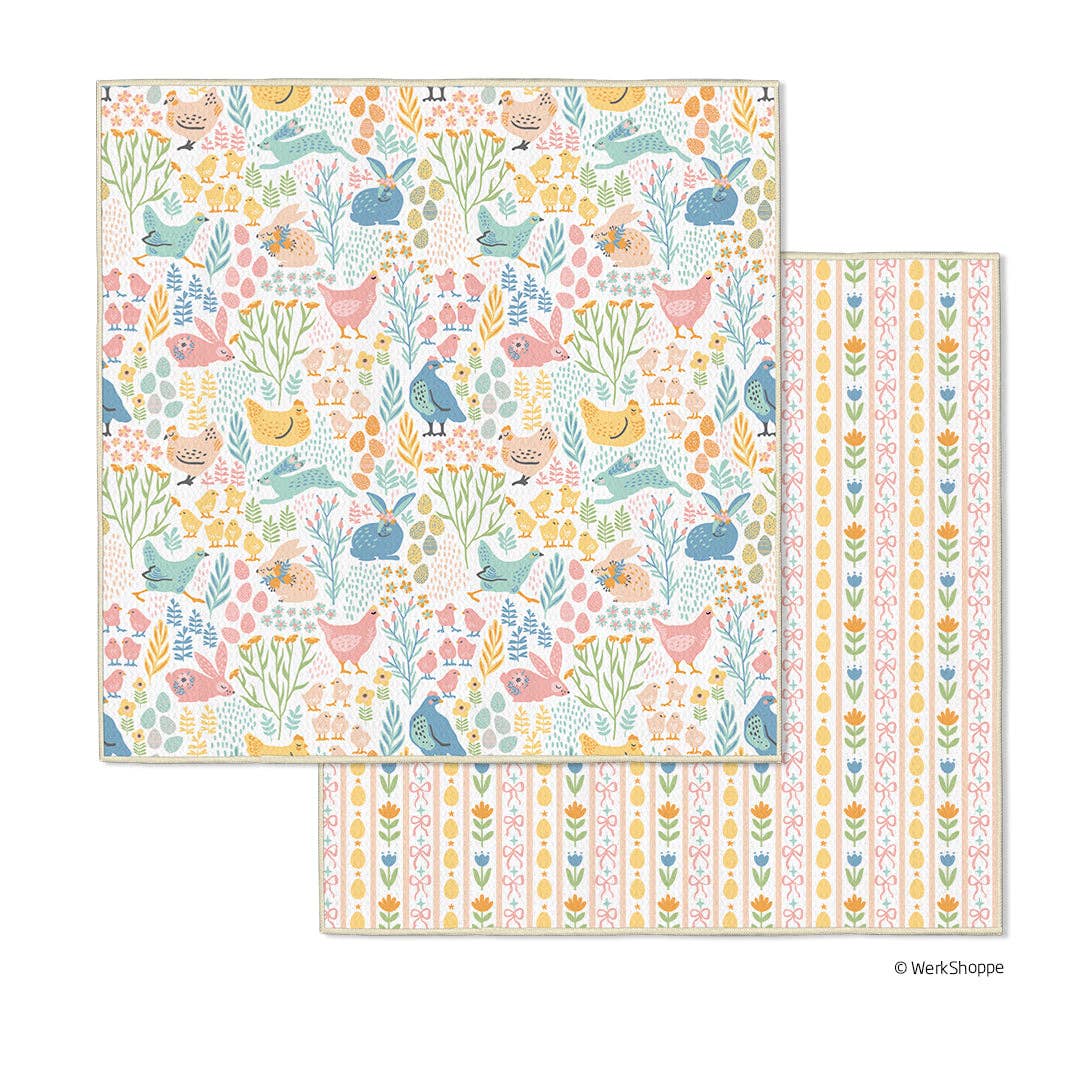 Springtime Friends Microfiber Dishcloths, Easter Decor - The Preppy Bunny