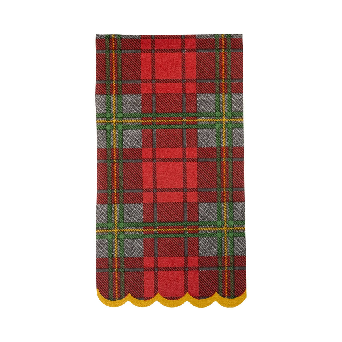 Red Christmas Plaid Paper Dinner Napkins - The Preppy Bunny