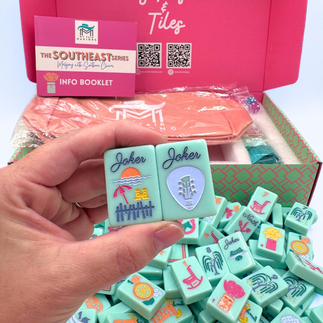 THE SOUTHEAST SERIES | Mahjong Set with Southern Charm - The Preppy Bunny