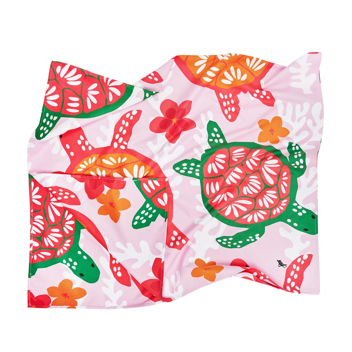 Turtley Tropical Dock &amp; Bay Kids Beach Towel