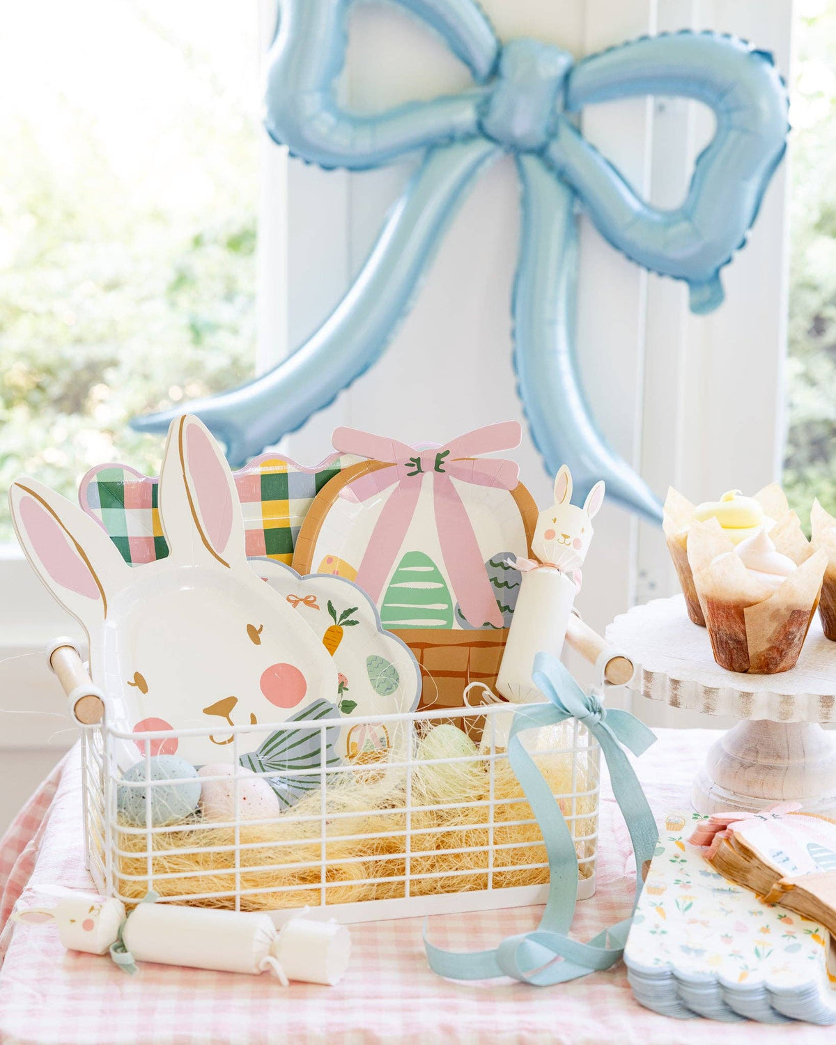 Easter Basket Shaped Plates - The Preppy Bunny