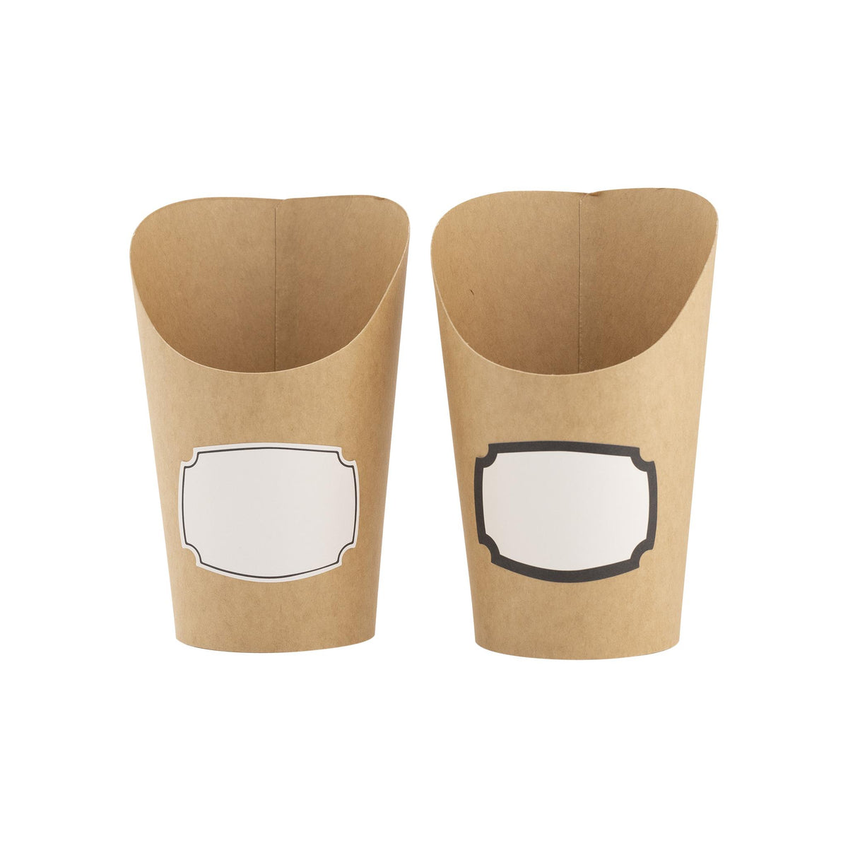 Kraft Charcuterie Cups with sticker labels (24ct) - The Preppy Bunny
