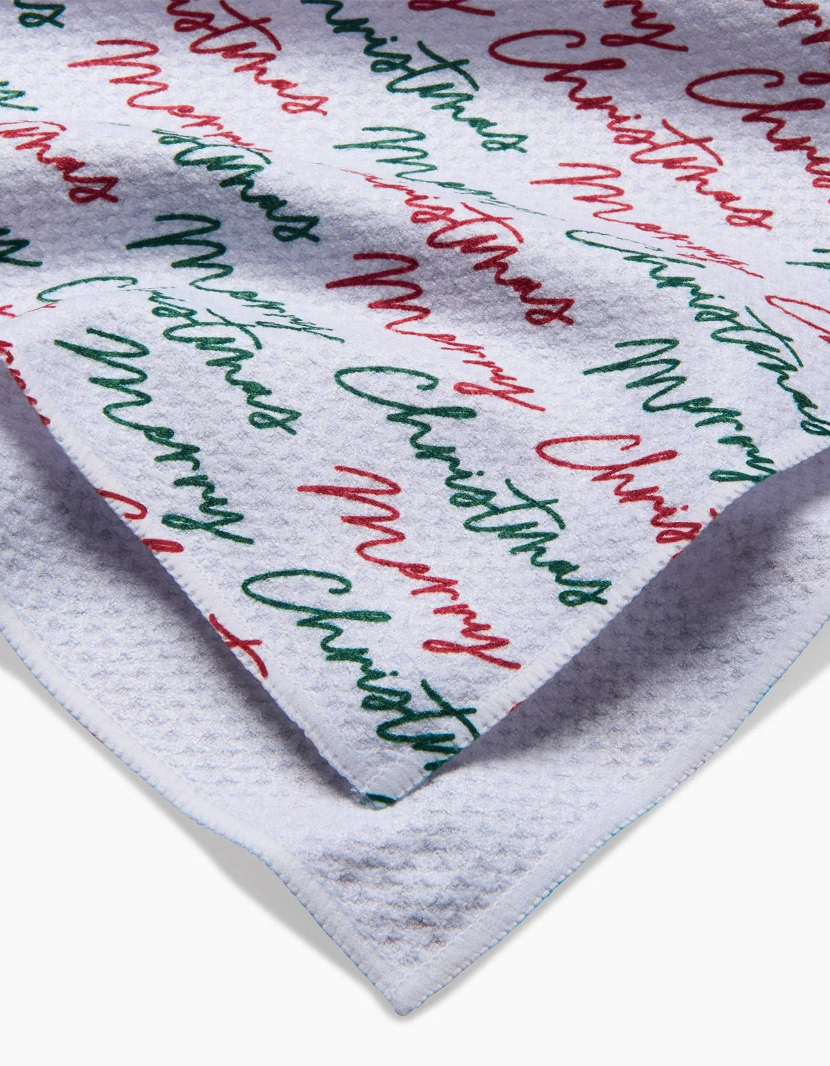 Merry Christmas Greetings Luxe Hand Towel