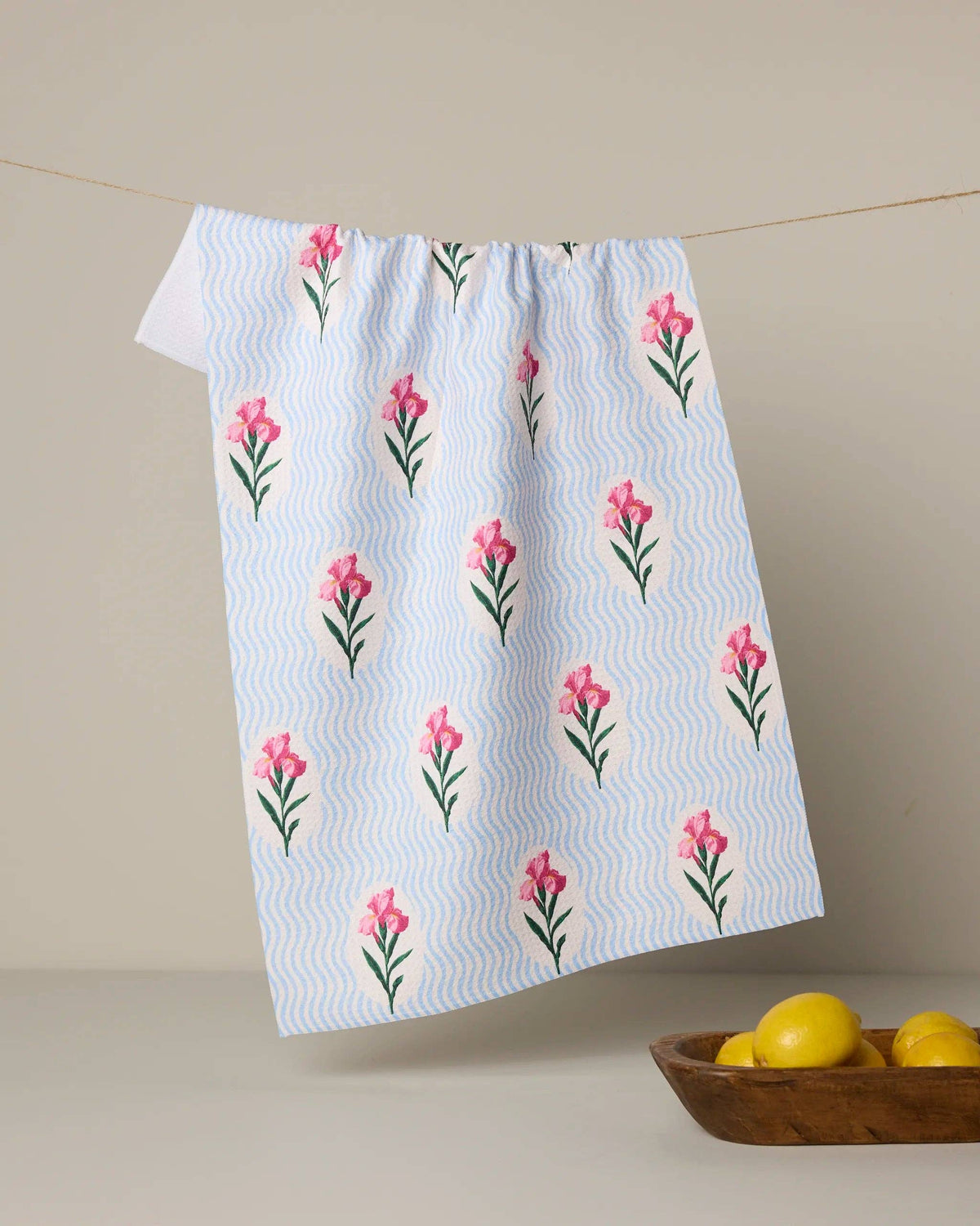 Spatial Bloom Tea Towel by Geometry