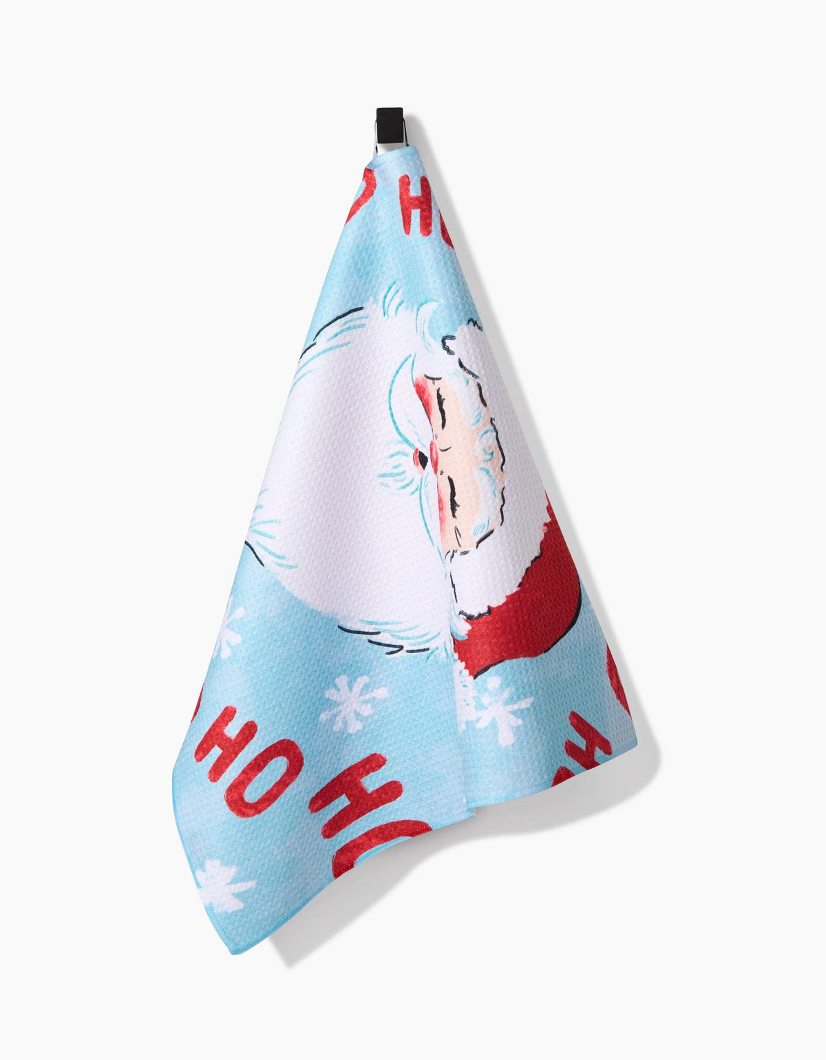 Merry Santa Claus Tea Towel by Geometry - The Preppy Bunny