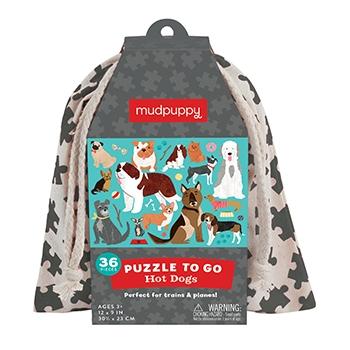 Hot Dogs Puzzle to Go (36 Pieces) - The Preppy Bunny